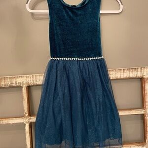 Speechless Teal Glitter with Rhinestones Dress size 8